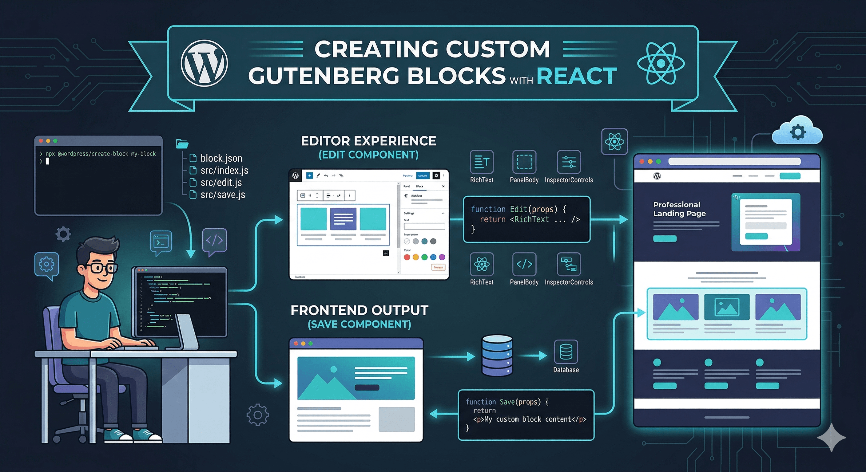 Creating custom Gutenberg blocks with React